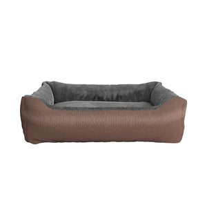 Cuccia per Cani e Gatti Doubleface 62x50x17 cm in Poliestere Love Tortora