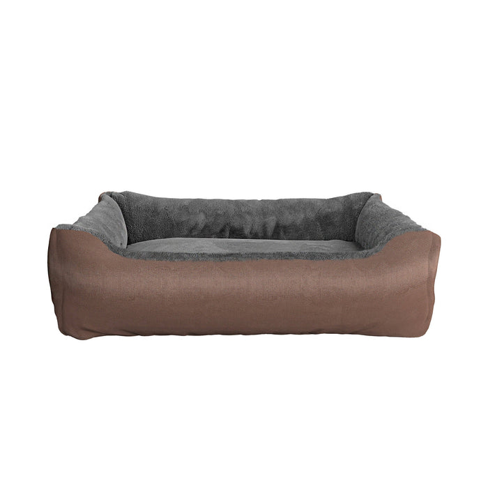 Cuccia per Cani e Gatti Doubleface 62x50x17 cm in Poliestere Love Tortora