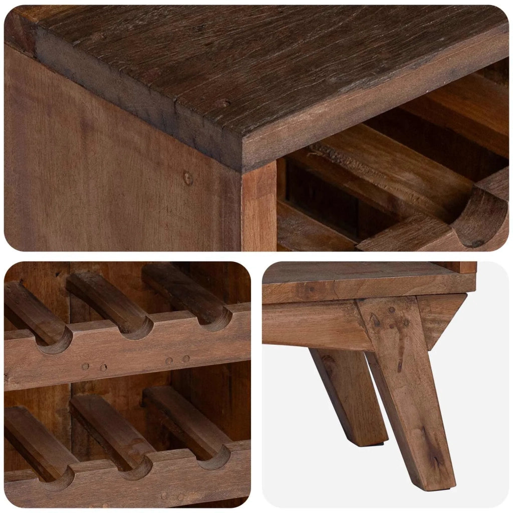 Scaffale Marrone 60 x 30 x 90 cm Legno Recuperato Massello CFW5205315