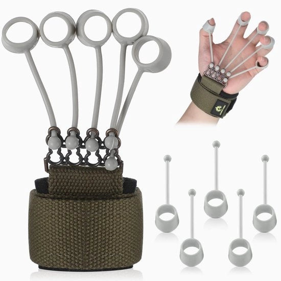 Vingerversterker 20 lbs - Allenatore manuale - Allenatore per le dita - Banda di resistenza - Allenamento di forza - Duraturo e flessibile - Allenatore per le dita