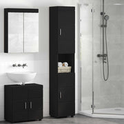 Set di Armadi da Bagno TULUM Nero 37 x 31,5 x 203 cm 880352