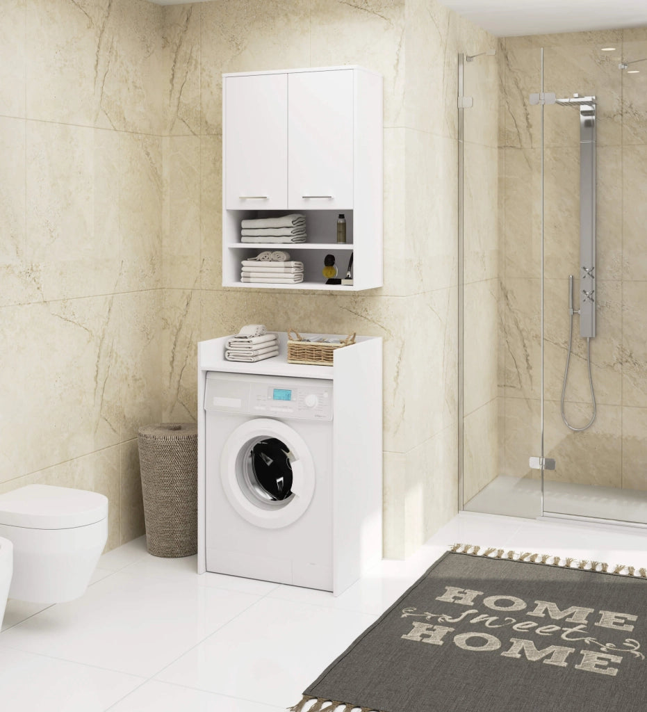 Mobile bagno sospeso AKORD FIN H934 W64 Bianco 2 ante 64x94x30 cm