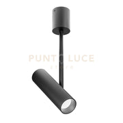 GFA1453H- FARETTO SPOT ORIENTABILE 1 LUCE ATTACCO LED 2700K 970LM 12W COLORE NERO SATINATO D.5,5CM H.42CM