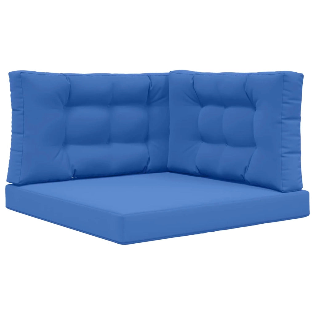 Cuscino per divano da esterno 3 pcs Blu Reale Poliestere