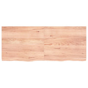 Piano Tavolo | Superficie Tavolo | Piano Scrivania Marrone 120x50x(2-4) cm Massello Rovere Trattato