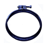 canna fumaria fascetta bloccaggio dn 80 mm inox verniciato nero pellet