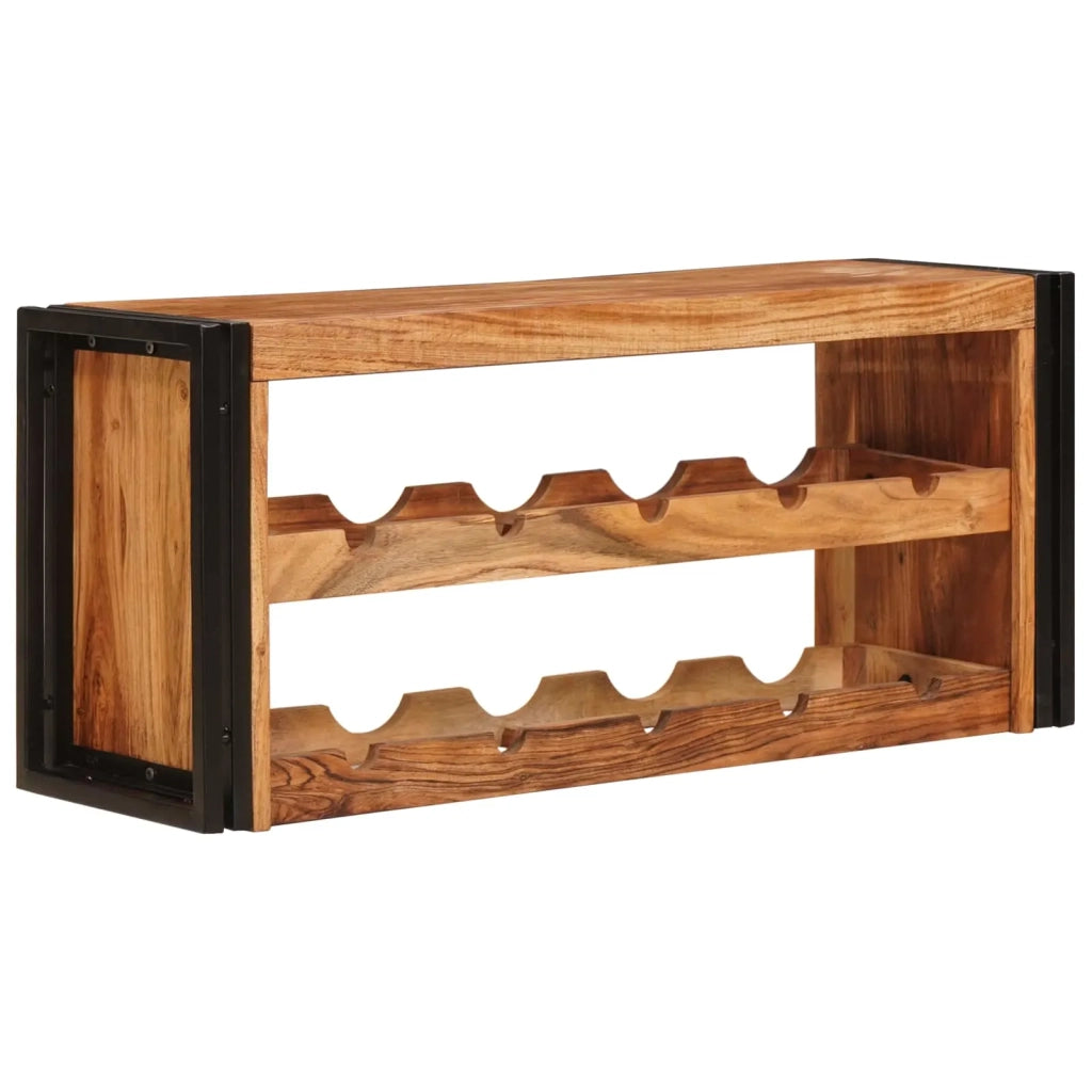Portabottiglie 100 x 45 x 33 cm Legno di Acacia Massello