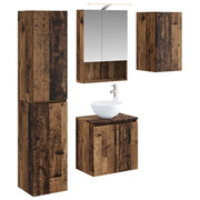 Set di Armadi da Bagno 5 pcs Legno antico 50 x 14,5 x 70 cm 3407301