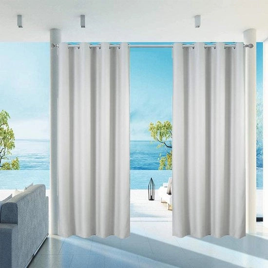Tendal impermeabile oscurante per esterni - Protezione UV - Impermeabile - Anelli per giardino/patio/balcone
