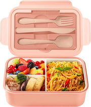 Lunchbox per adulti - 3 Compartimenti - Impermeabile - Microonde e Lavastoviglie - 1 pz - Modello senza marchio - Dimensioni 23 x 15 x 7 cm - Peso 0,4 kg - Materiale Plastica - Colore Rosso