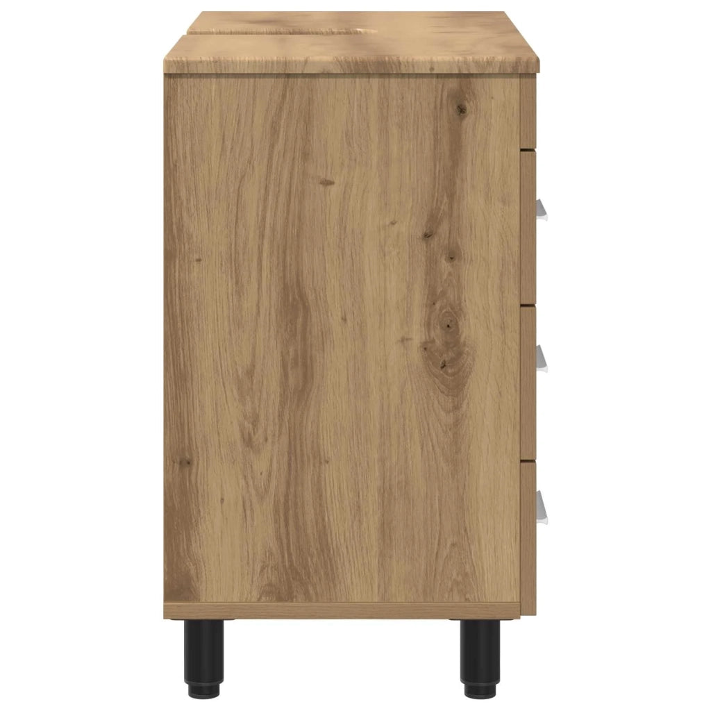 Mobiletto da bagno Rovere Artigianale 60 x 35 x 60 cm 889384