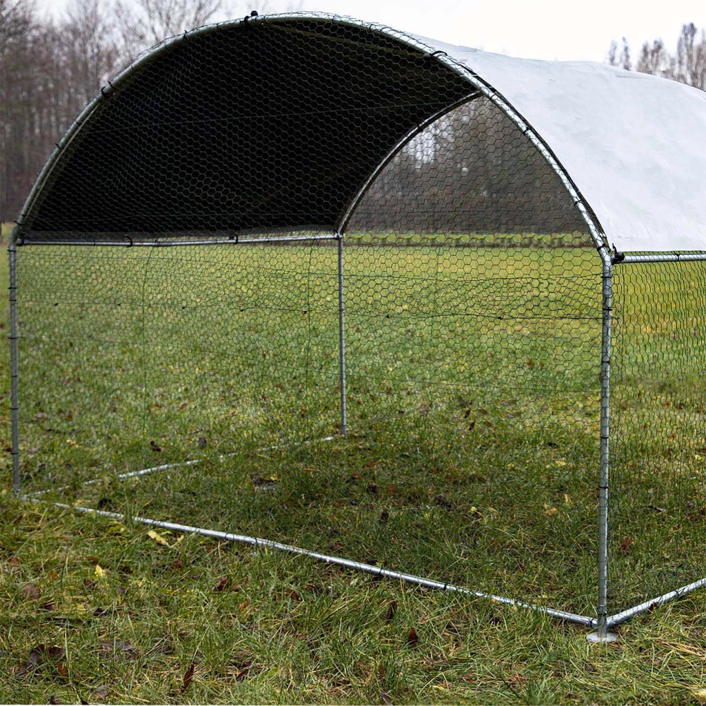 Fudajo Recinto animali XXL 2x2,95x2m con tettoia impermeabile, porta e spazio per movimento libero