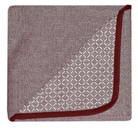 Copridivano in Poliestere con Penisola Sinistra Seduta 290 cm Bordeaux