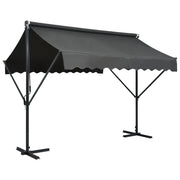 Tenda impermeabile su cavalletto 300 x 300 cm antracite 02_0007476
