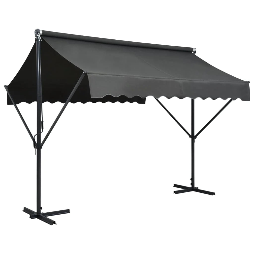 Tenda impermeabile su cavalletto 300 x 300 cm antracite 02_0007476