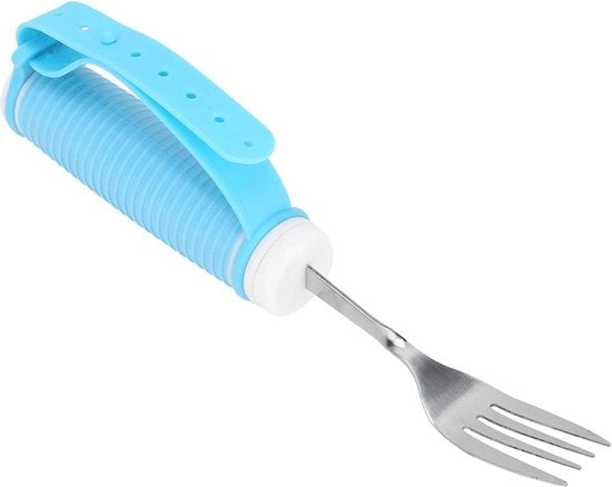 Fork Rotante in Acciaio Inossidabile - Aiuto alla Nutrizione per Anziani con Artrite, MS e Disturbi della Masticazione.