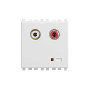 20582.B Ingresso Audio Rca 2M Bianco