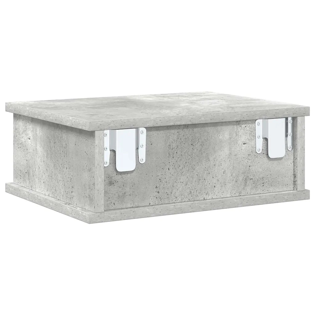 Comodino 2 pcs Grigio cemento 40 x 31 x 15 cm Legno multistrato 891111