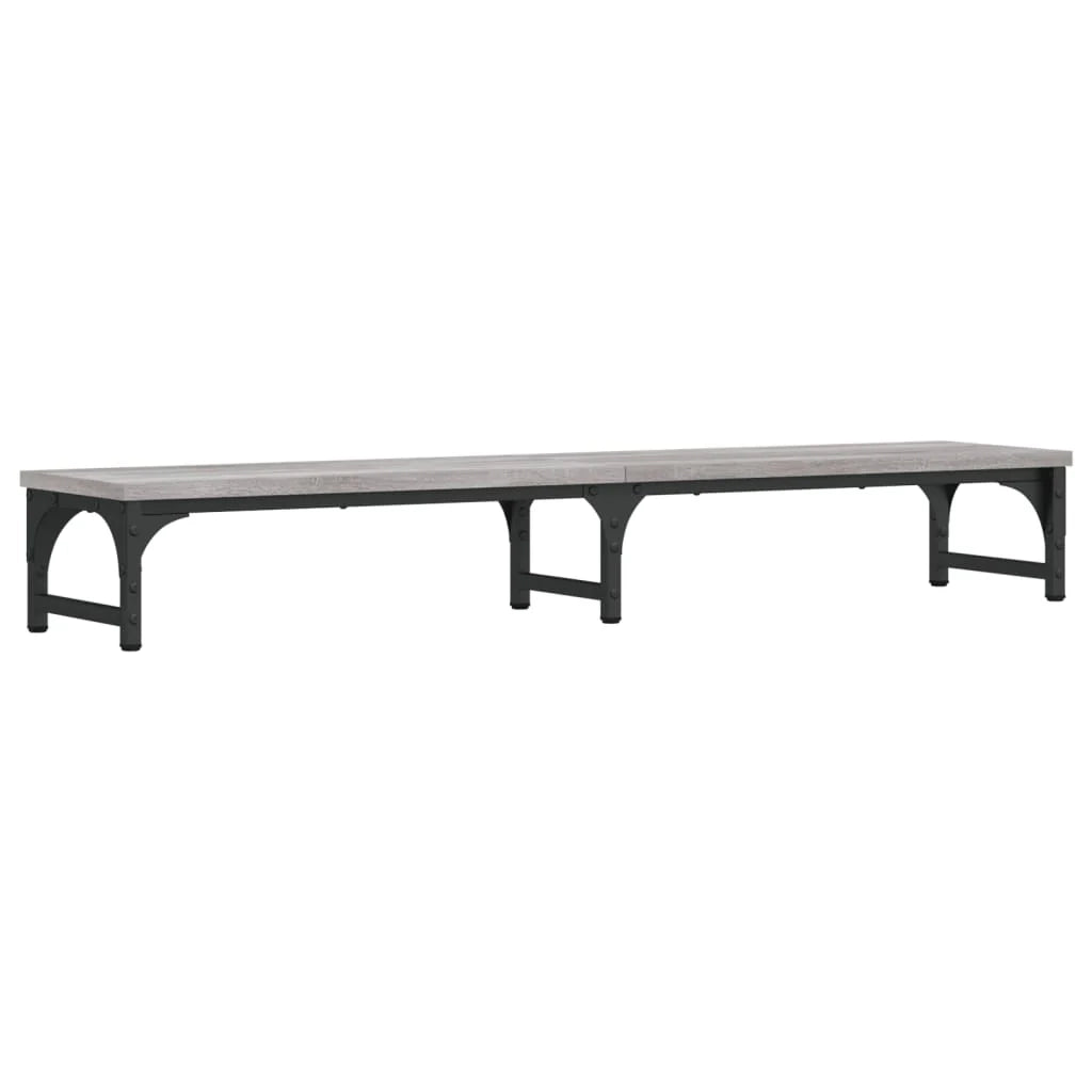 Supporto per monitor Sonoma mobile da scrivania 105 x 23 x 15,5 cm legno ingegnerizzato grigio 02_0044984