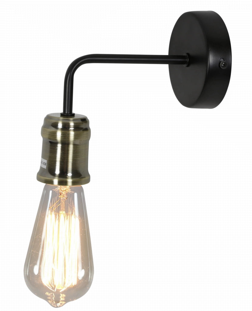 Applique Candellux Goldie 21-56160 nera ottone E27 1L