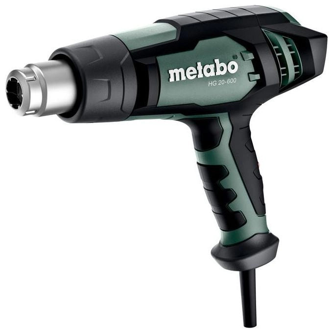 Metabo 602066500 HG 20-600 Pistola termica 2000 W con temperatura regolabile fino a 600 °C 3 livelli di portata d'aria colore Nero Verde