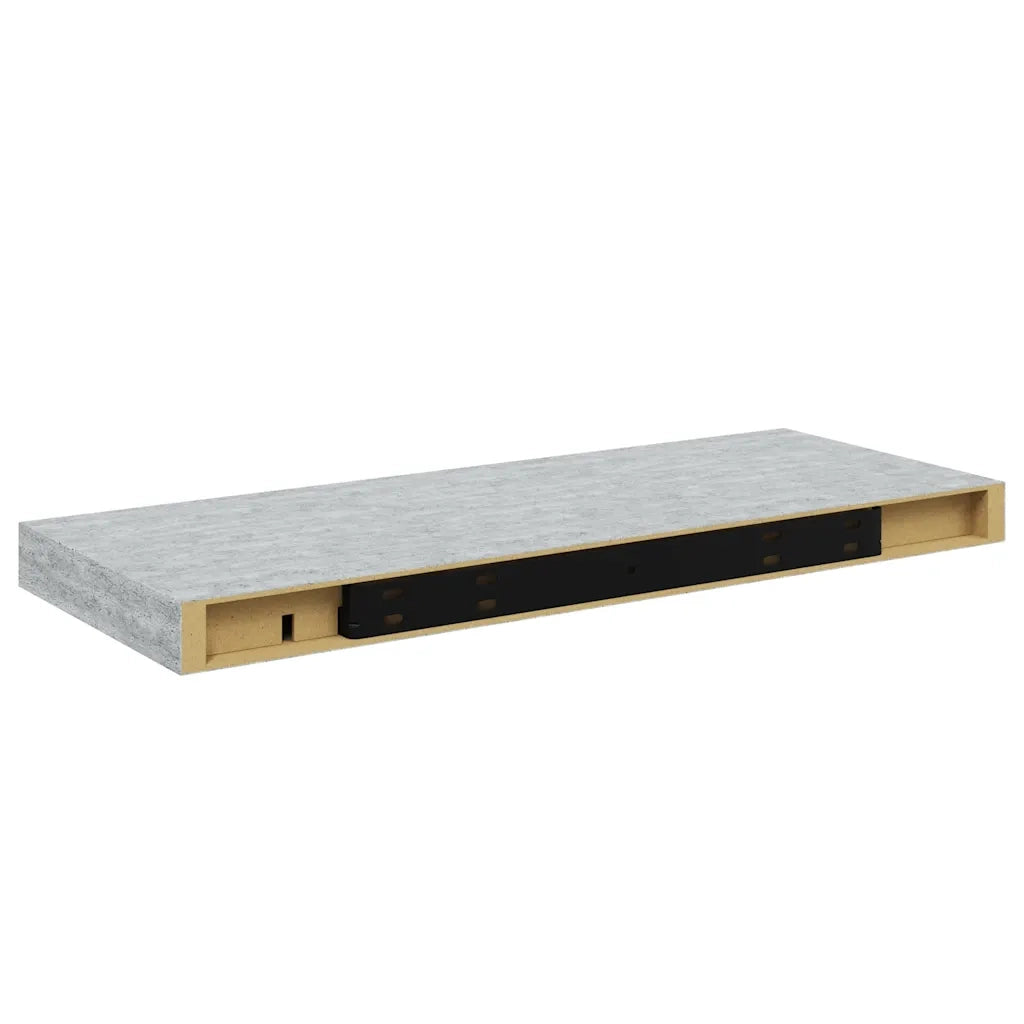 Scaffale a Parete Grigio Cemento 60x23,5x3,8 cm in MDF cod mxl 33379