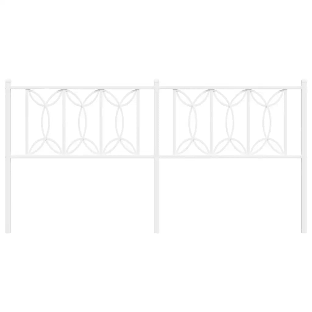 Testiera di Ricambio in Metallo Bianco 180 cm 376213