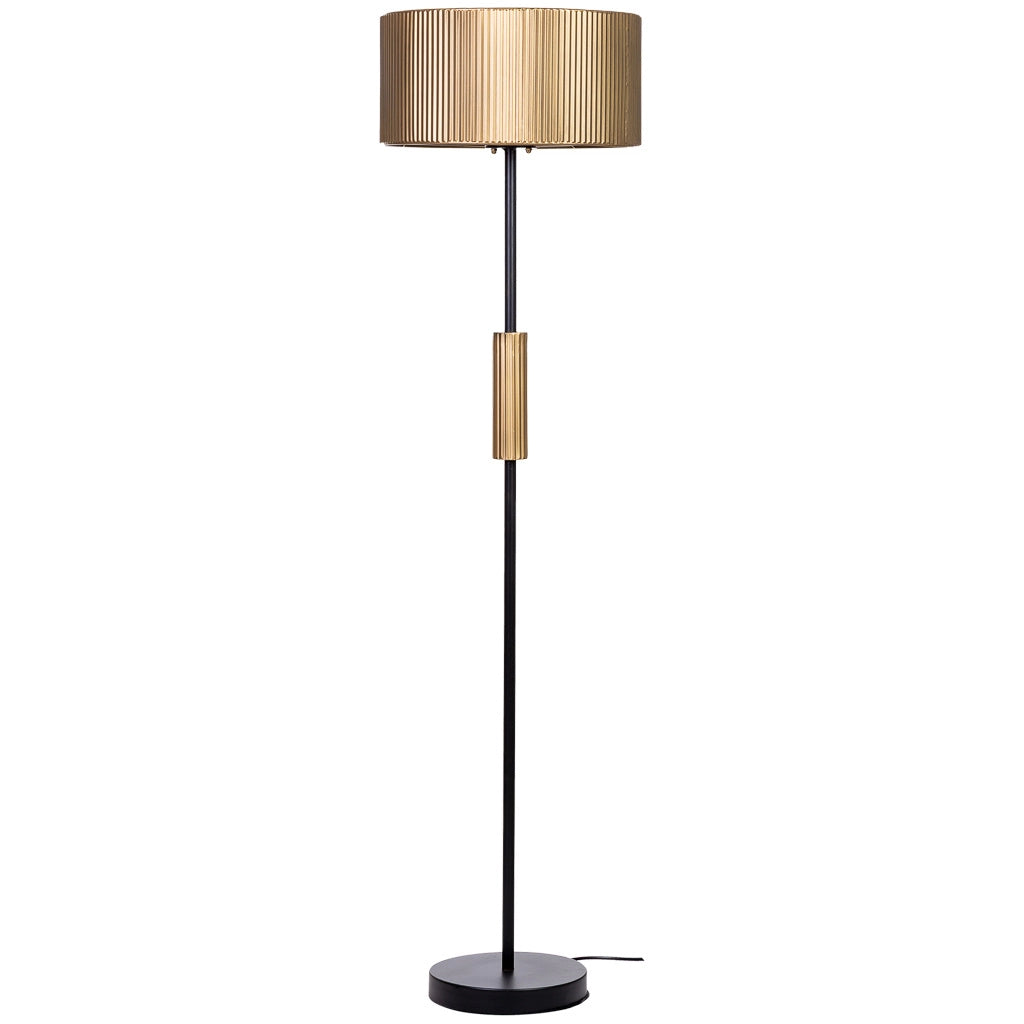 Lampada da terra in metallo 39,5x39,5x139/153h cm
