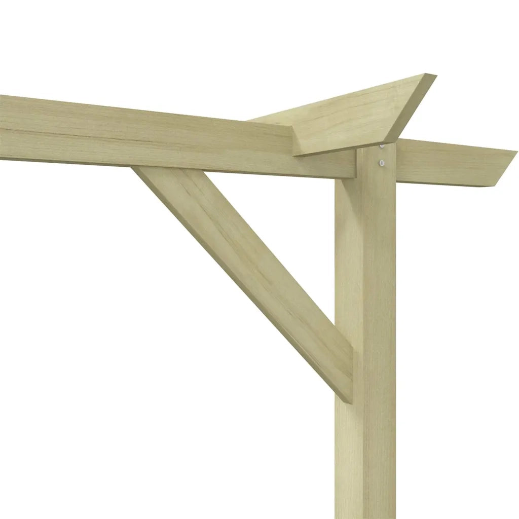 Pergolato da Giardino-Gazebo da giardino 410x40x203 cm in Legno