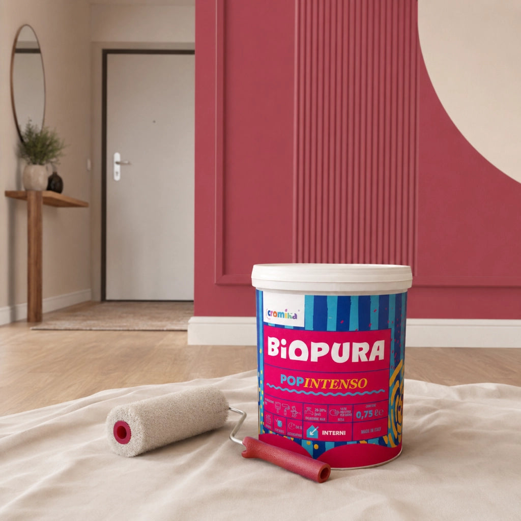 Popintenso palestra e decori interni pittura murale lavabile e coprente cromika *** formato 0,750 lt, colore- anguria...