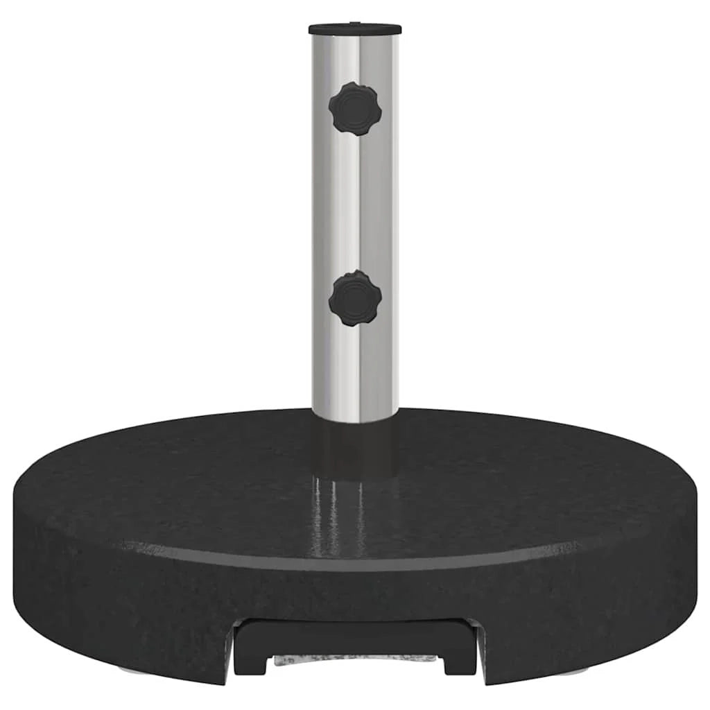 Base per ombrellone da esterno con ruote 45 x 45 x 37,5 cm design moderno granito nero 02_0058509