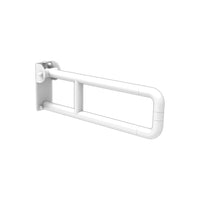 Barra maniglione ribaltabile cm 60 per disabili e terza età alluminio nylon bianco