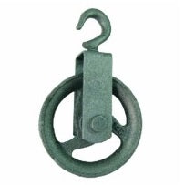 CARRUCOLA GHISA X POZZO C/STAFF.E GANCIO100