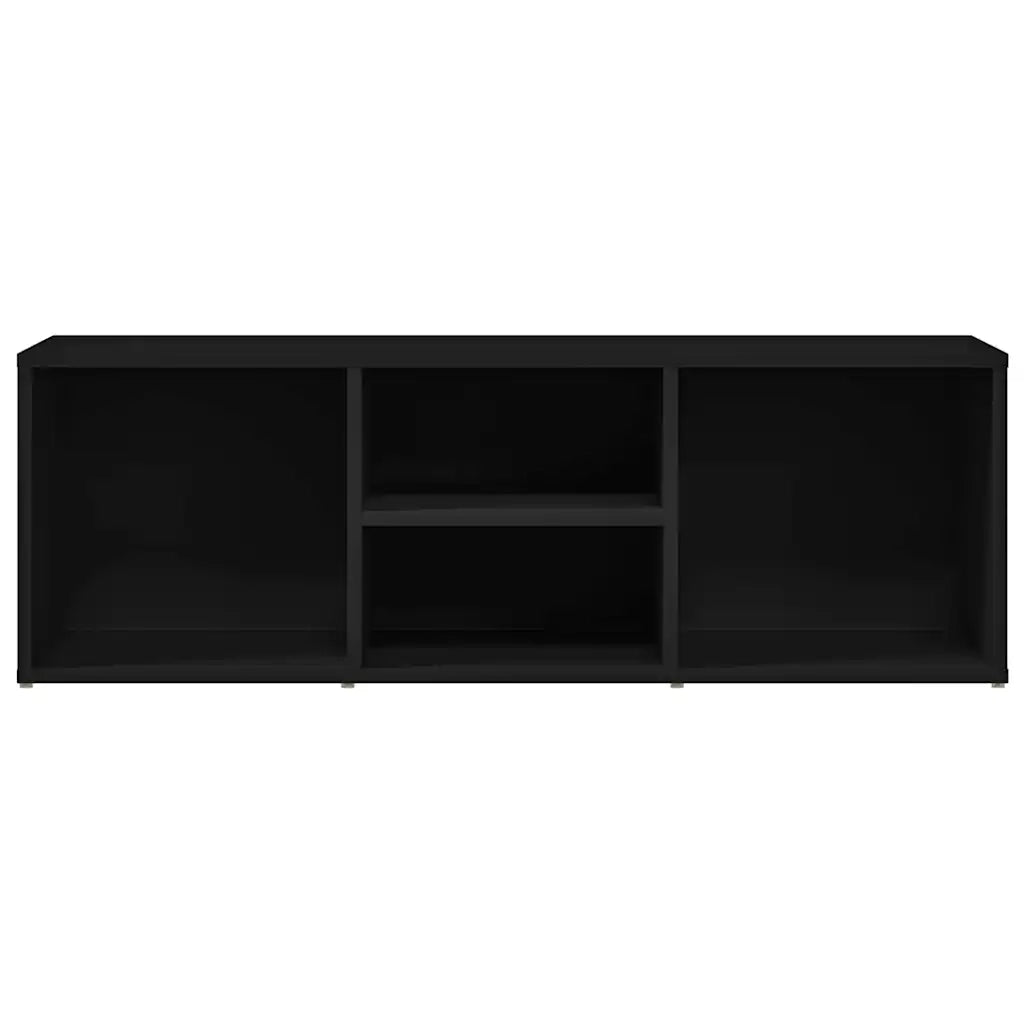 Panca Porta Scarpe Nera 105x35x35 cm in Legno Multistrato 804464