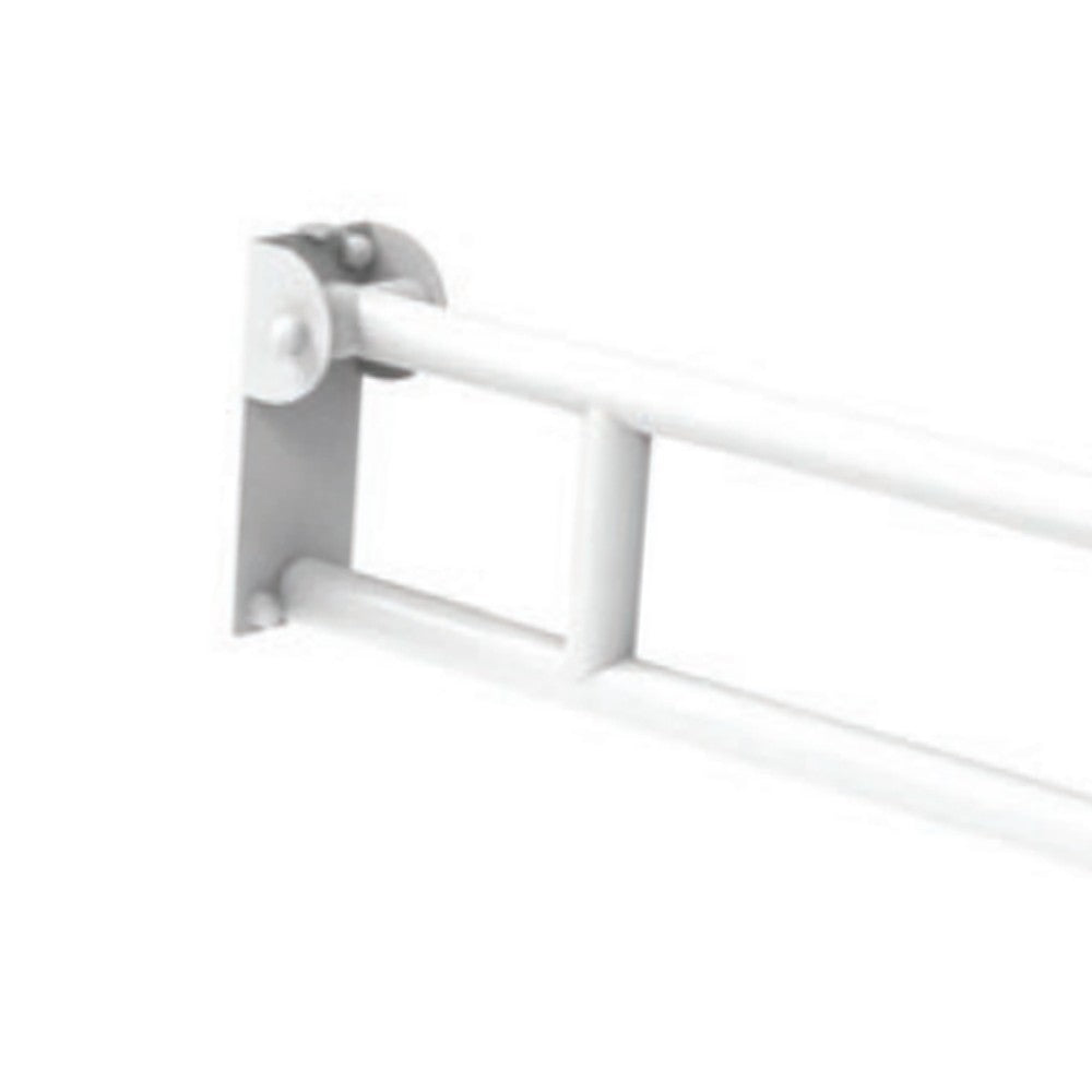 Barra maniglione ribaltabile adeguato a persone disabili e di terza etã€ cm 80 alluminio nylon bianco