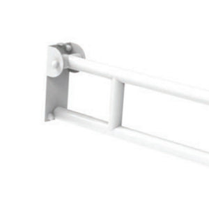 Barra maniglione ribaltabile adeguato a persone disabili e di terza etã€ cm 80 alluminio nylon bianco