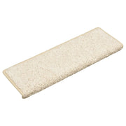 vidaXL Tappetini per scale 30 pz 65x21x4 cm bianchi con bordo rettangolare