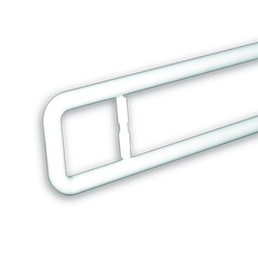 Barra maniglione ribaltabile con porta rotolo cm 80 idoneo a persone disabili e di terza etã€ alluminio nylon bianco