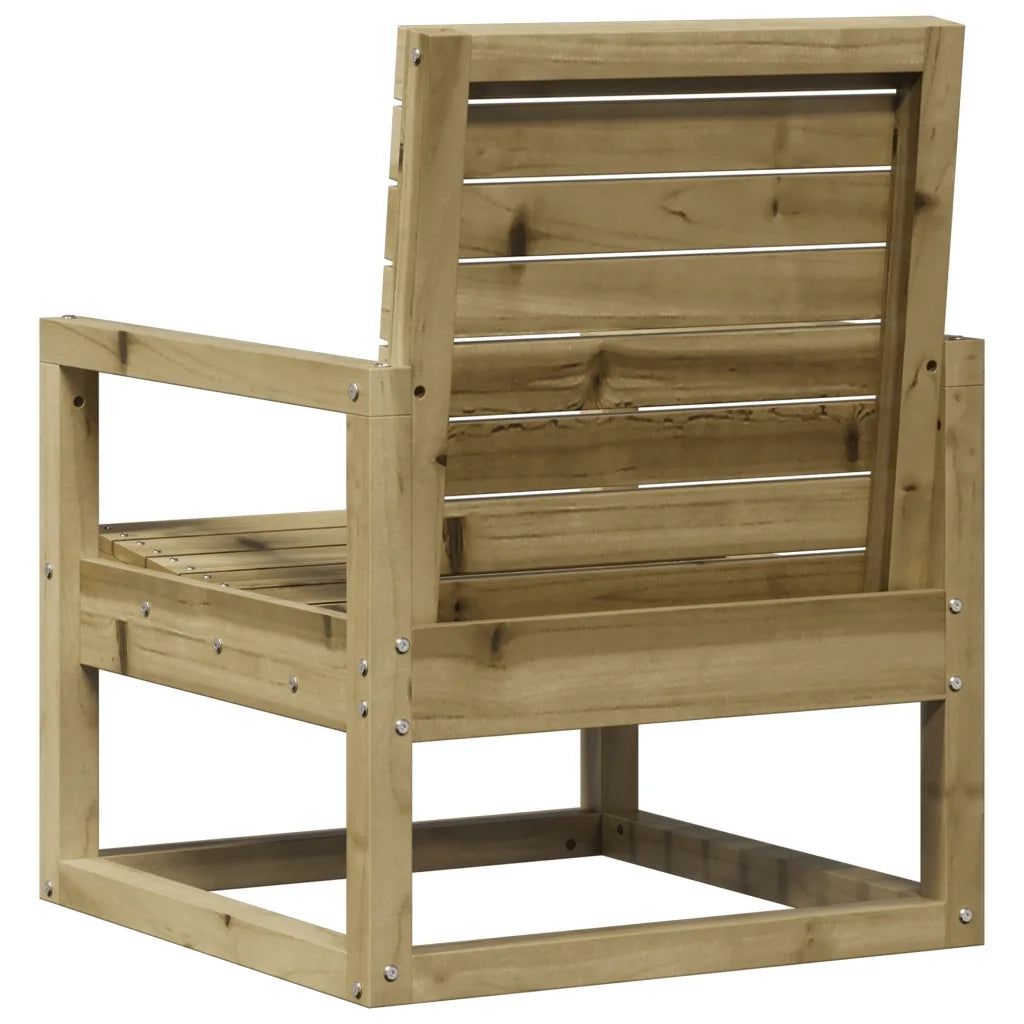 Sedia da Giardino-Sedia da esterno 57,5x63x76 cm in Legno Impregnato di Pino