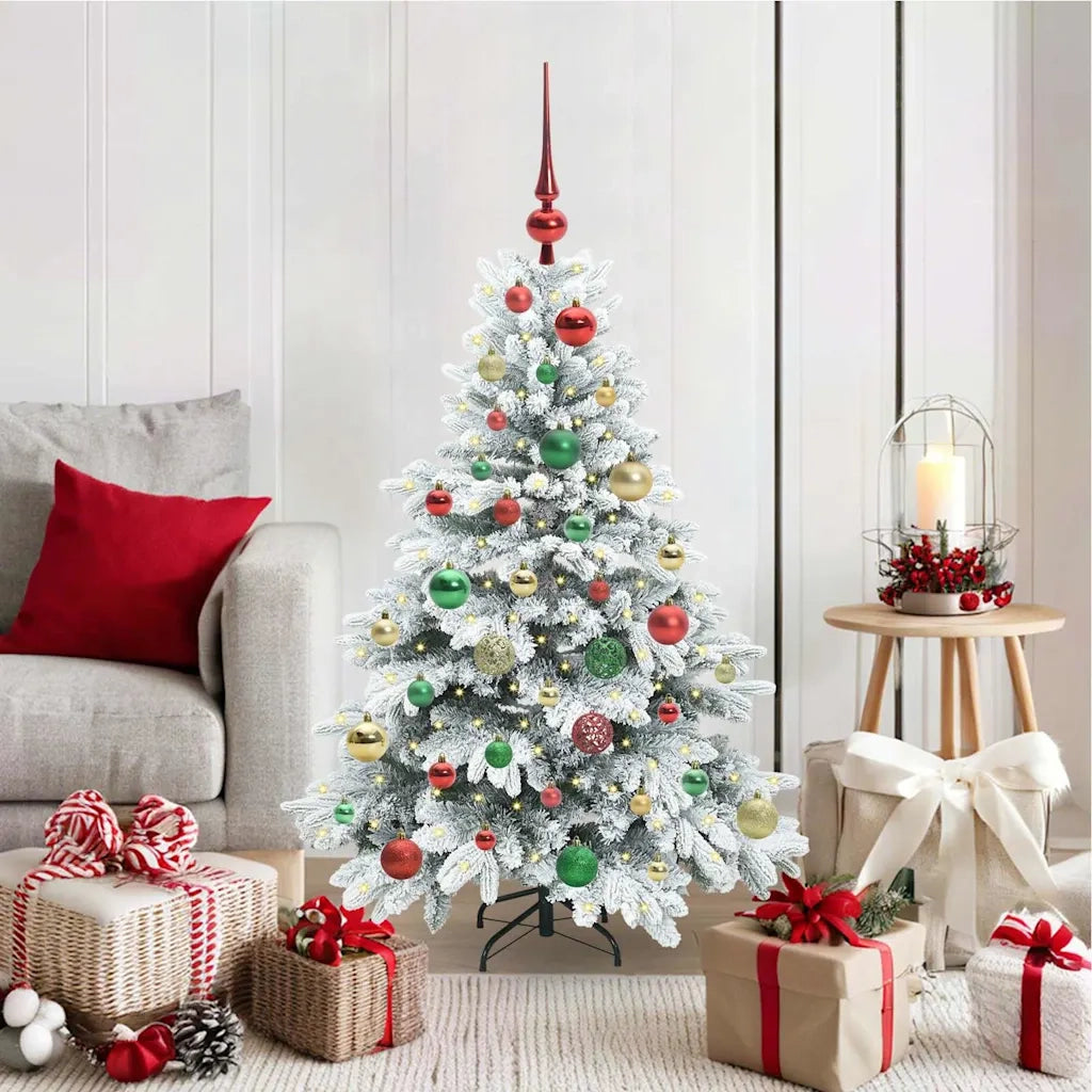 Albero di Natale artificiale con 150 LED Bianco 120 cm PE e PVC 3397596