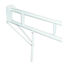 Barra maniglione ribaltabile con piede e porta rotolo e rinforzo a terra