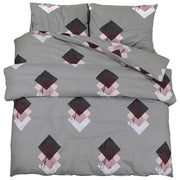 Set Copripiumino Grigio 200x200 cm in Cotone CFW2730022