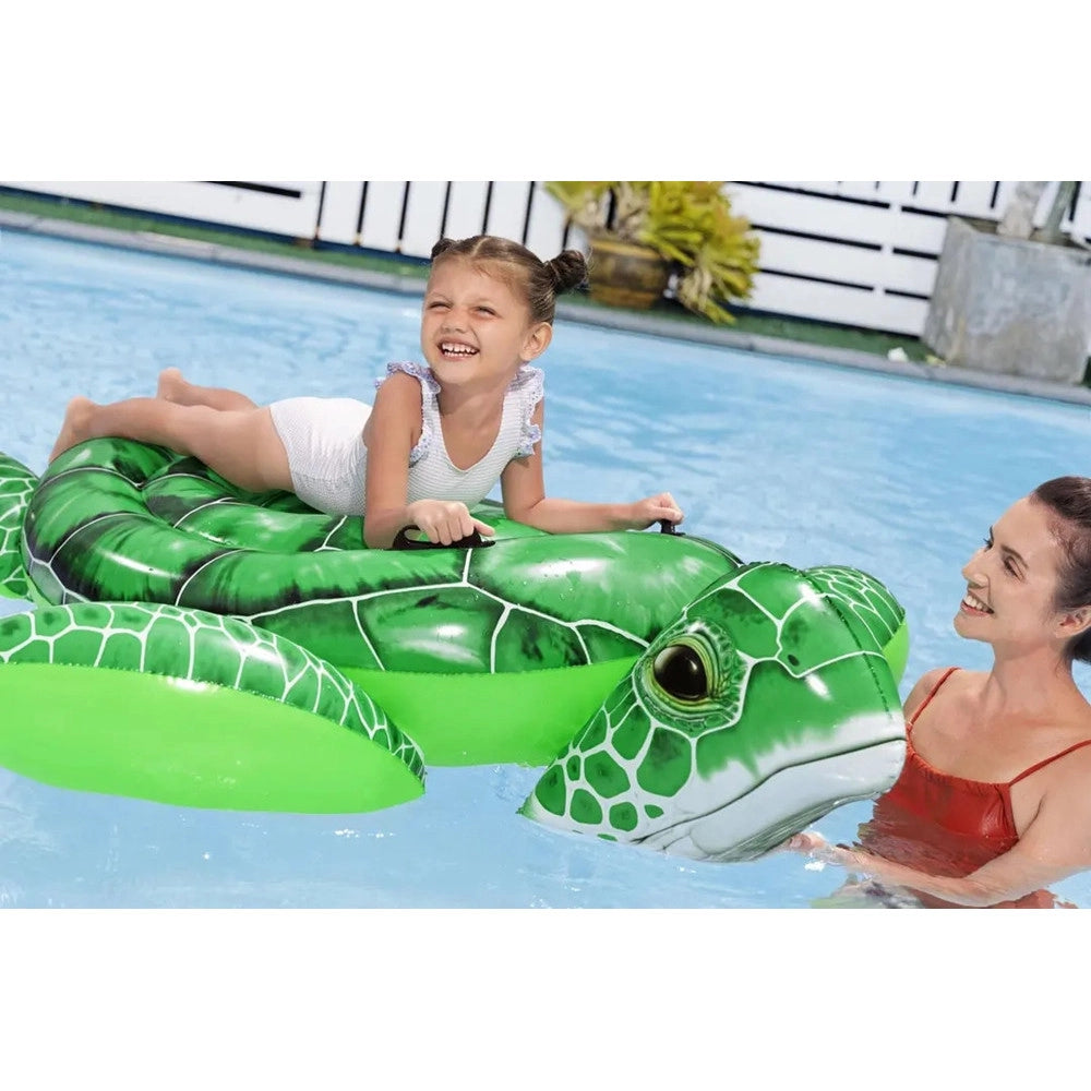 Trade Shop - Tartaruga Galleggiante Da Piscina Spiaggia Pvc Gonfiabile Cavalcabile Tidal Turtle 41524 -