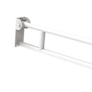 Barra maniglione ribaltabile per disabili e terza etã€ cm 70 alluminio nylon bianco