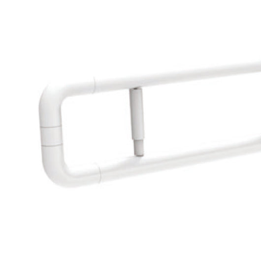 Barra maniglione ribaltabile con porta rotolo per persone di terza etã€ e disabili cm 70 alluminio nylon bianco