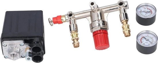 Kit di valvola di regolazione della pressione per compressore d'aria - Valvola di intercettazione della pressione per compressore d'aria

- Modello: 12345
- Capacità di flusso: 10 l/min
- Pressione massima: 10 bar
- Tipo di connessione: 1/4