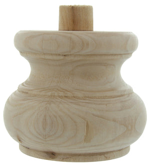 piede legno grezzo art.53008 mm.95x75 cod:ferx.26530