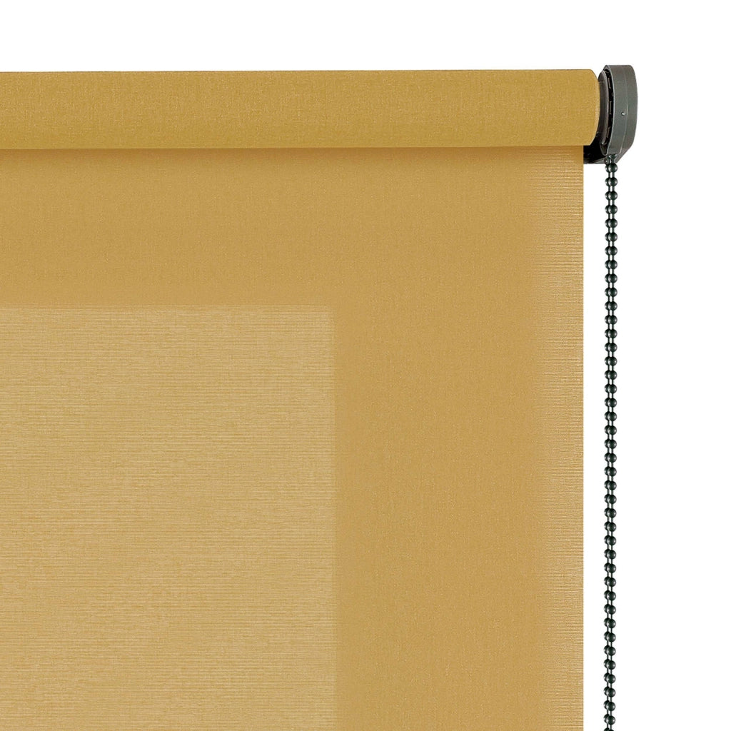 Tenda a Rullo Filtrante, Tenda Avvolgibile Traslucida Liscia Per Finestre e Porte Giallo 60x180 cm