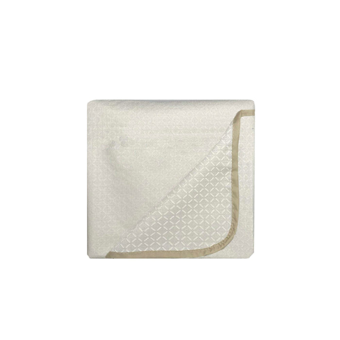 Copridivano con Copri Braccioli Seduta 125 cm in Poliestere Panna