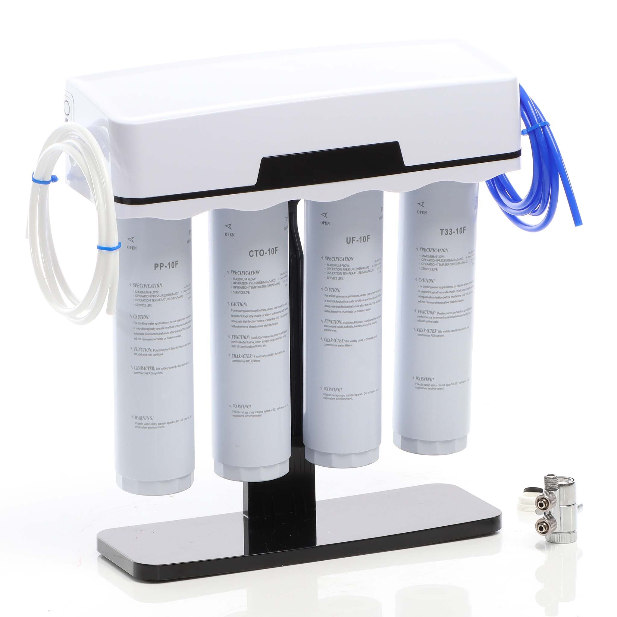 Filtro acqua NW-4-PPCTOUFT33, Sistema di filtrazione a 4 livelli con cartucce, montaggio a parete